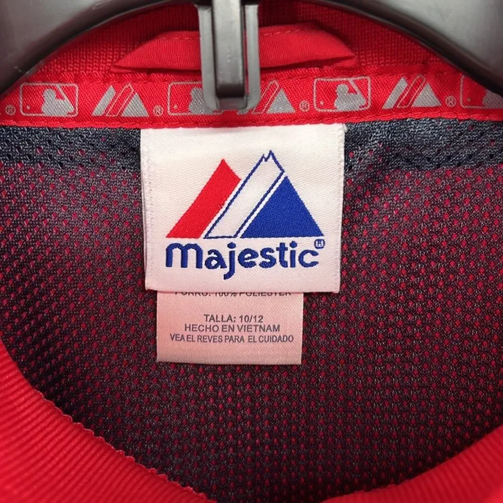 Boston Red Sox Majestic Youth Full Zip Jacket - Red - 10/12
